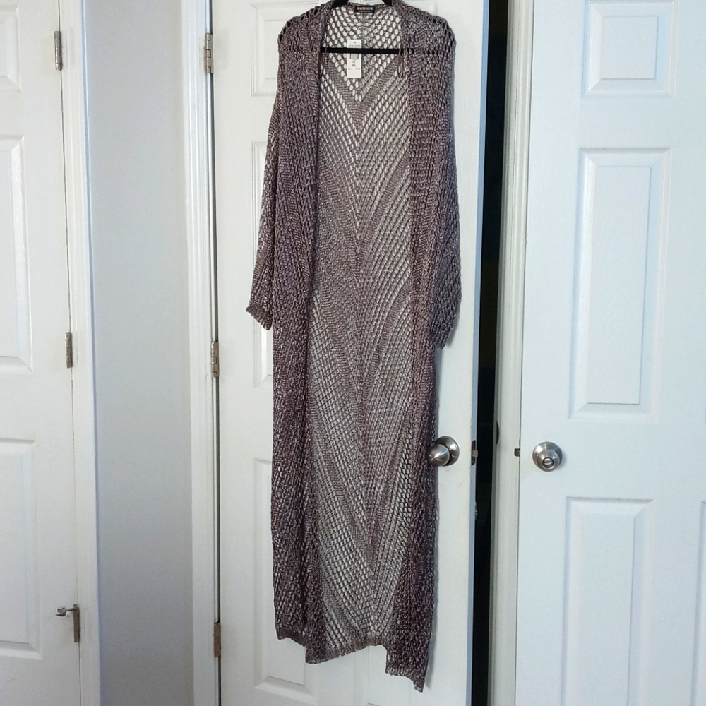 Long shimmer cardigan